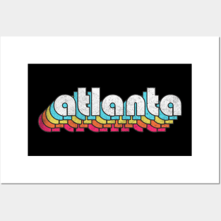 Atlanta, Georgia  // Retro Typography Design Posters and Art